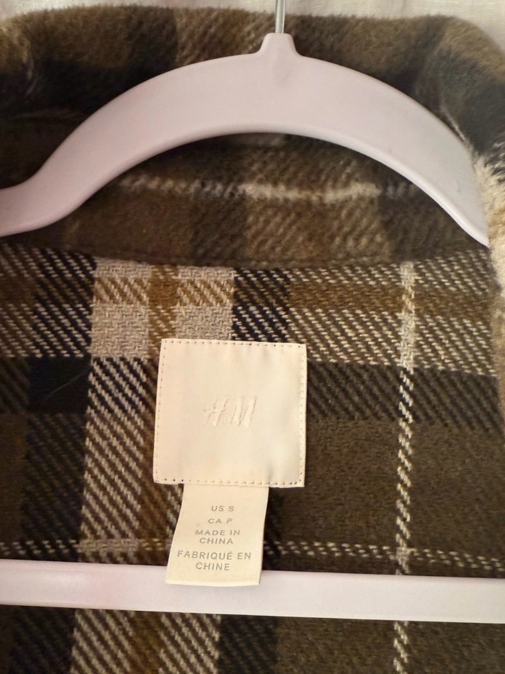H&M Plaid Long Shacket - Picture 2 of 2